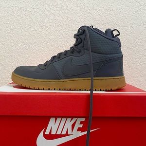 Nike Court Borough Mid 'Grey Gum' - size 10 (new with box, Unworn)